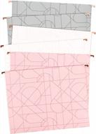modern pretty fashion hanging file folders: u brands letter size, assorted colors, 12 pack logo