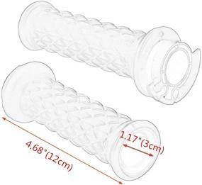 img 2 attached to 🏍️ QLHshop 7/8-inch Motorcycle Handlebar End Grips for Cafe Racer, Bobber, Clubman, and Custom Bikes