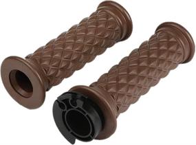 img 4 attached to 🏍️ QLHshop 7/8-inch Motorcycle Handlebar End Grips for Cafe Racer, Bobber, Clubman, and Custom Bikes