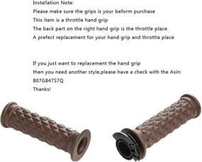 img 1 attached to 🏍️ QLHshop 7/8-inch Motorcycle Handlebar End Grips for Cafe Racer, Bobber, Clubman, and Custom Bikes