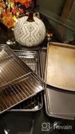 img 1 attached to 2PCS 10" X 15" Stainless Steel Roasting Wire Rack For Cookies, Cooling Racks For Cooking And Baking, Oven-Safe Grill & Cookie Rack Fits Jelly Roll Baking Sheet Pan review by Ebony Shaw