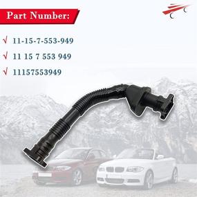 img 3 attached to 🚗 Crankcase Vent Hose for BMW 535i 135i 335i xDrive Z4 3.0L - Get Your Engine Breathing Easy with OKAY MOTOR!