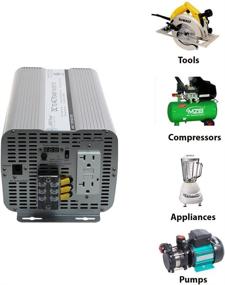 img 1 attached to 🔋 AIMS Power 3000W Modified Sine Power Inverter 12V DC to 120V AC - ETL Certified UL 458, with GFCI Outlets & AC Terminal Block