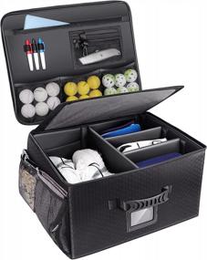 img 4 attached to Champkey Golf Trunk Organizer Storage-Портативный и складной шкафчик для хранения гольфа идеально подходит для путешествий и автомобильного гольфа (черный)