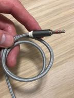 img 1 attached to AUX cable 3.5mm fabric braided WALKER CA-520, mini jack, reversible, 3m, straight plug, gray / speaker cord for phone, car audio review by Adam Dziarnowski ᠌