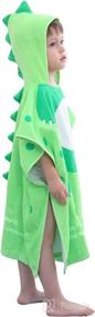 img 4 attached to Childrens Towels Hooded Dinosaur Cover Ups Baby Care
