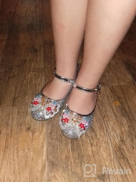 img 1 attached to 👑 YING LAN Cosplay Wedding Princess Girls' Shoes: Elegant Flats for Young Fashionistas review by Darrell Sharp