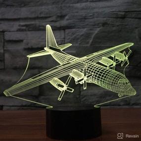 img 3 attached to 3D LED Aircraft Plane Warplane Optical Illusion Night Light