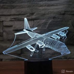 img 2 attached to 3D LED Aircraft Plane Warplane Optical Illusion Night Light