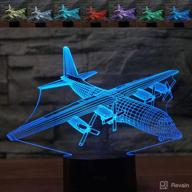 3d led aircraft plane warplane optical illusion night light логотип