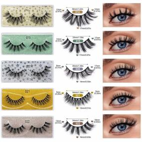 img 1 attached to Get Glamorous With MAGEFY 30 Pairs Of Soft Faux Mink Lashes In 10 Styles: Wholesale Bulk Pack With Glitter Boxes And Organza Bags