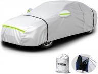 5-layer heavy duty sedan cover with sun protection, waterproofing, and scratch resistance - fits universal 177-194 inch sedans - includes storage bag - favoto car cover logo
