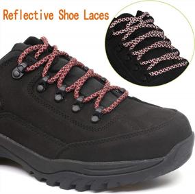 img 1 attached to Stay Safe And Visible With DELELE Reflective Shoe Laces - 2 Pairs Of 4/25" Thick Round Cords