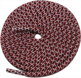 img 3 attached to Stay Safe And Visible With DELELE Reflective Shoe Laces - 2 Pairs Of 4/25" Thick Round Cords