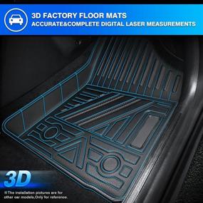 img 2 attached to TGBROS Custom All Weather Non Slip Odourless Interior Accessories : Floor Mats & Cargo Liners