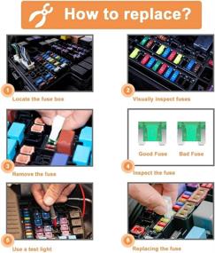 img 2 attached to ⚡️ 220pcs Car Blade Fuses Assortment Kit - Reliable RV Automotive Fuses for Auto Replacement - Standard & Mini Sizes (2A/ 3A/ 5A/ 7.5A/ 10A/ 15A/ 20A/ 25A/ 30A/ 35A) by Riseuvo