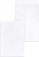 professional grade tyvek envelopes - durable & tear-proof 6x9 shipping mailers with easy self-seal closure - pack of 15 logo