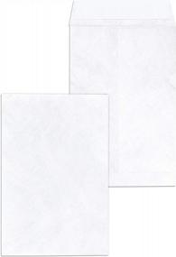 img 4 attached to Professional Grade Tyvek Envelopes - Durable & Tear-Proof 6X9 Shipping Mailers With Easy Self-Seal Closure - Pack Of 15