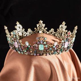 img 1 attached to 👑 Vintage Baroque Princess Girl Crown