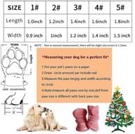 🐶 urbest dog shoes with hook loop closure booties - top-quality pet chihuahua shoes boots, set of 4 логотип