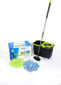 img 3 attached to Effortlessly Clean with Simpli-Magic 79117 Spin Mop Cleaning Kit – Includes Refills, Mop & Refills - Black/Green