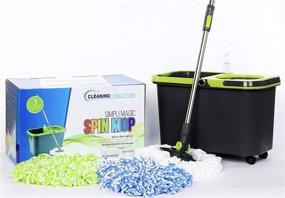 img 1 attached to Effortlessly Clean with Simpli-Magic 79117 Spin Mop Cleaning Kit – Includes Refills, Mop & Refills - Black/Green