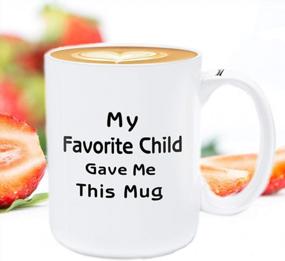img 2 attached to My Favorite Child Gave Me This Mug - 15OZ Funny Coffee Mug For Mom And Dad. Perfect Birthday Gifts For Mom And Dad From Daughter Or Son.