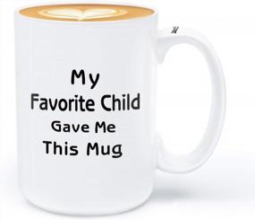 img 4 attached to My Favorite Child Gave Me This Mug - 15OZ Funny Coffee Mug For Mom And Dad. Perfect Birthday Gifts For Mom And Dad From Daughter Or Son.