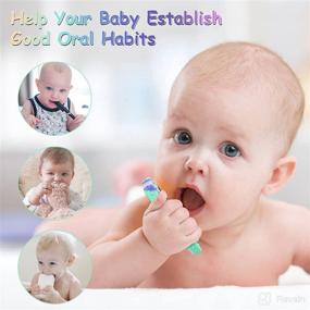 img 3 attached to 🌈 Rainbow Color Baby Teething Toys: BPA Free, Freezer Safe, Teething Relief for Newborns, 0-6 Months & 6-12 Months, Infant Teething Toys