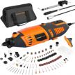 et-rt-170 rotary tool kit: multipro keyless chuck, 36" flex shaft & 130 accessories for diy & crafting projects logo