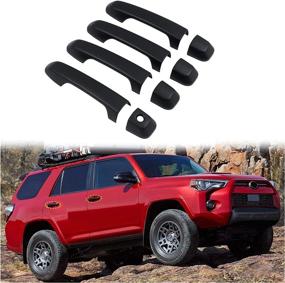 img 3 attached to Enhance Your Toyota 4Runner's Style with ITrims Door Handle Cover Trim - Matte Black (8PCS)