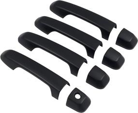 img 4 attached to Enhance Your Toyota 4Runner's Style with ITrims Door Handle Cover Trim - Matte Black (8PCS)