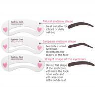 bioaqua natural straight shape eyebrow modeling makeup pencil brush 3 forms brow class logo