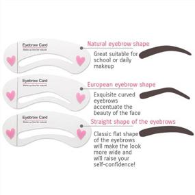 img 4 attached to BIOAQUA Natural Straight Shape Eyebrow Modeling Makeup Pencil Brush 3 Forms Brow Class