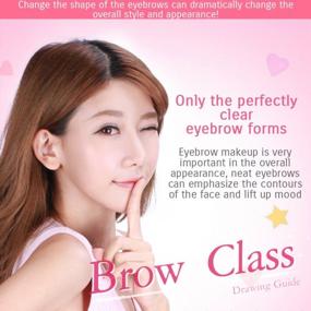 img 1 attached to BIOAQUA Natural Straight Shape Eyebrow Modeling Makeup Pencil Brush 3 Forms Brow Class