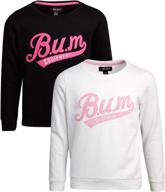 👕 b u m equipment girls sweatshirt: stylish active wear for girls' clothing logo