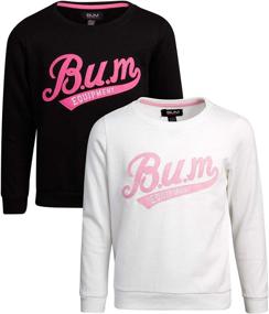 img 4 attached to 👕 B U M Equipment Girls Sweatshirt: Stylish Active Wear for Girls' Clothing