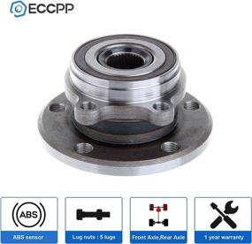 img 3 attached to ECCPP Front Wheel Hub Bearing 513253: Perfect Fit for A3, TT Quattro, Beetle, CC, GTI, Passat, Golf (No ABS)