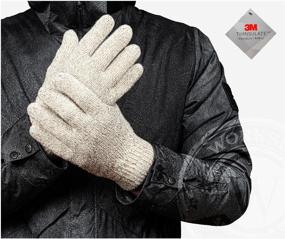img 4 attached to Winter woolen gloves "Hoarfrost" with 3M™ Thinsulate insulation, size 10
