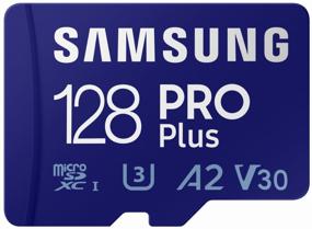 img 3 attached to Samsung microSDXC Memory Card 128 GB Class 10, V30, A2, UHS-I U3, R/W 160/120 MB/s, SD Adapter, 1 pc, blue