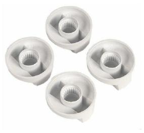 img 3 attached to White universal handles for stove (set 4 pcs), zam.43CU007 WL1032