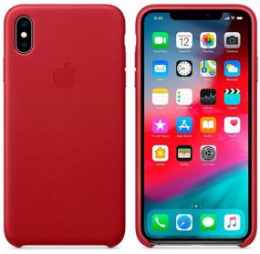 img 2 attached to Apple Leather Case for iPhone XS Max, Red