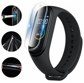 img 3 attached to Protective film for Xiaomi Mi Band 4,5,6 set 2 pcs / Film for smart watch Xiaomi Mi Band 4 / 5 / 6