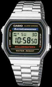 img 2 attached to CASIO A-168WA-1 quartz watch, alarm clock, chronograph, stopwatch, waterproof, display backlight