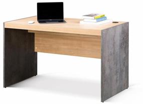 img 4 attached to 🖥️ Novus Interium Writing Desk in Brenson Wine/Chromix Craft Finish, Dimensions: 123x65x75 cm