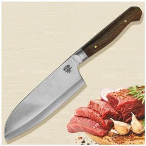 img 3 attached to A set of kitchen knives "Pokhlebkin". Steel 440c. Handle laid on, walnut