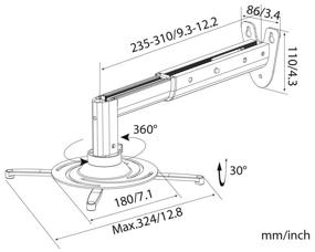 img 2 attached to Cactus CS-VM-PR05B Black Mount: Premium Quality Holder for Versatile Device Placement