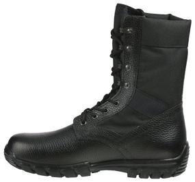 img 4 attached to Boots BUTEX, summer, genuine leather, high, reinforced toe, tread sole, tactical, size 42, black