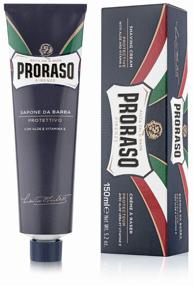 img 3 attached to Shaving Cream Blue Aloe Vera and Vitamin E Proraso, 150 ml