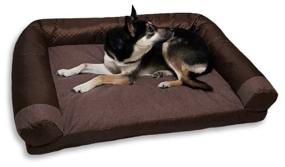 img 1 attached to Sofa-bed for dogs of large breeds 100 * 70cm matting Muscat